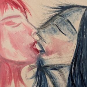 "Magic Passion": 8"x10" Gouache Art Artisan Handmade